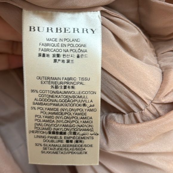 Burberry Lace Dress cafe-au-Lait Short Sleeve Knee Length Dress Size 8 - Picture 6 of 6